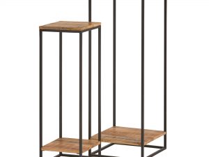Bijzettafel hoog laag, set van 2