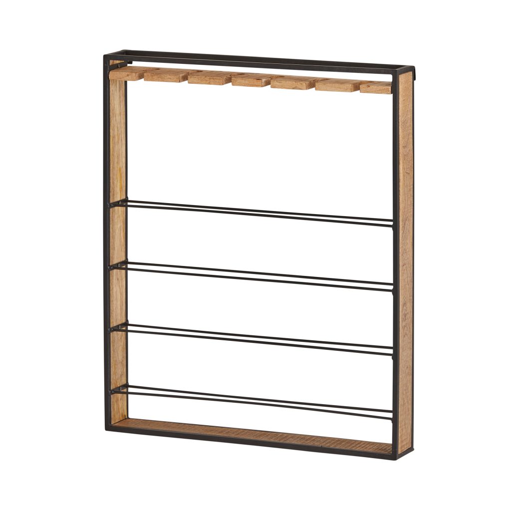 Wandwijnrek vierkant