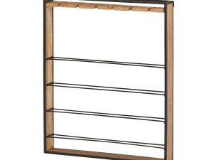 Wandwijnrek vierkant