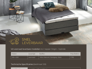Boxspring Barcelona Flyer voorkant