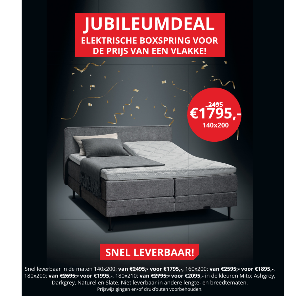 Boxspring Jubileumdeal