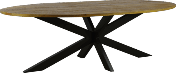Eettafel 1 ovaal spinpoot
