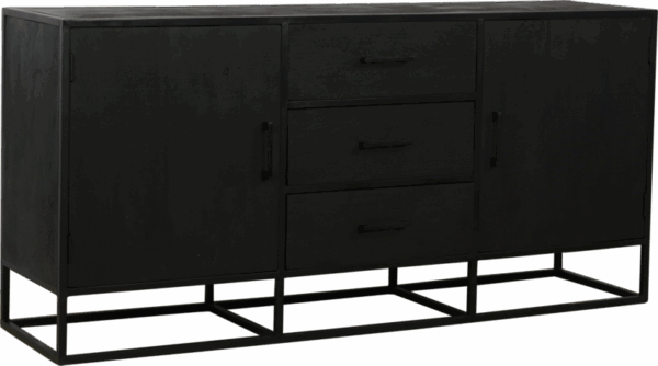 Dressoir 2 zwart 180 cm