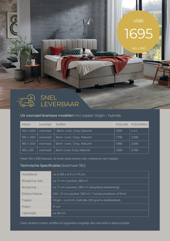 Boxspring Atie Flyer voorkant